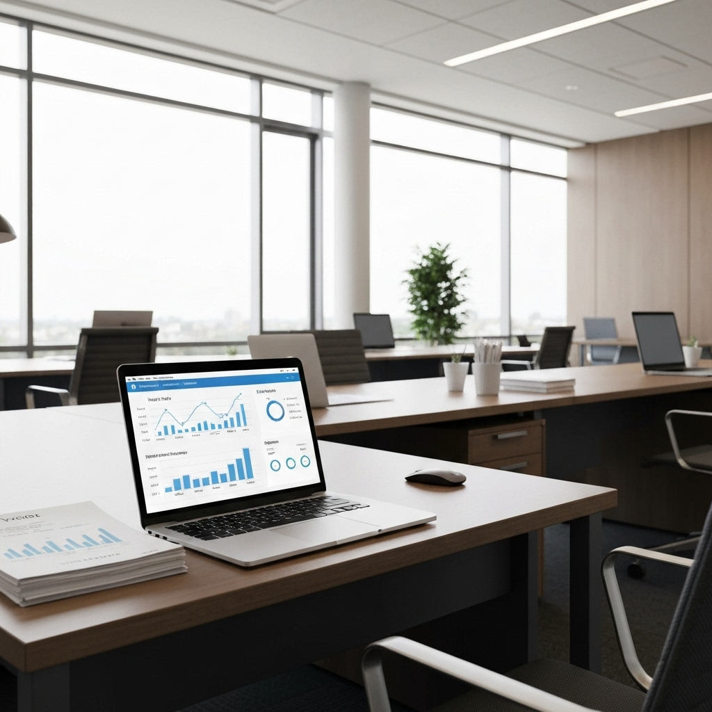 Modern office workspace